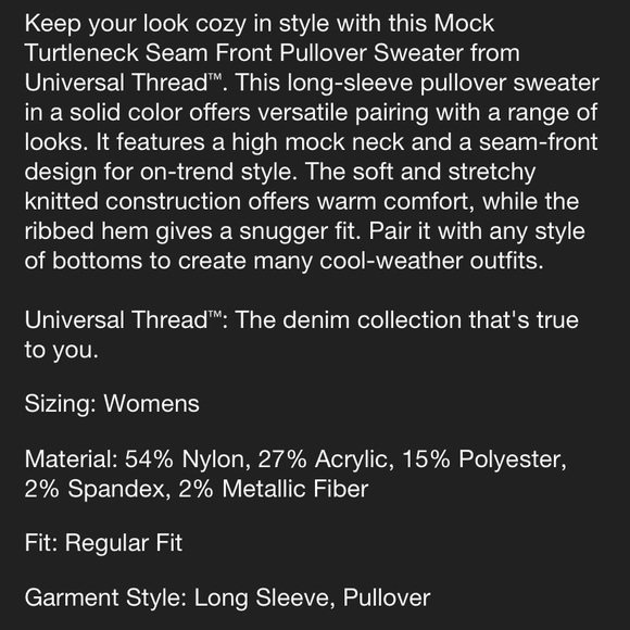 Universal thread turtleneck - Picture 3 of 3